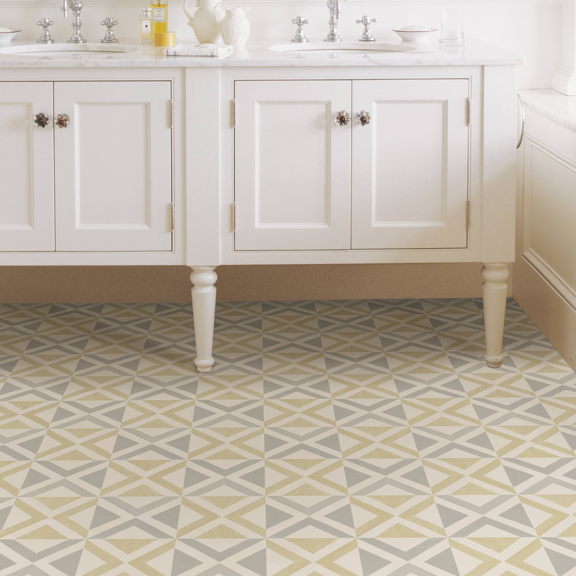 FloorPops Isosceles Peel & Stick Floor Tiles